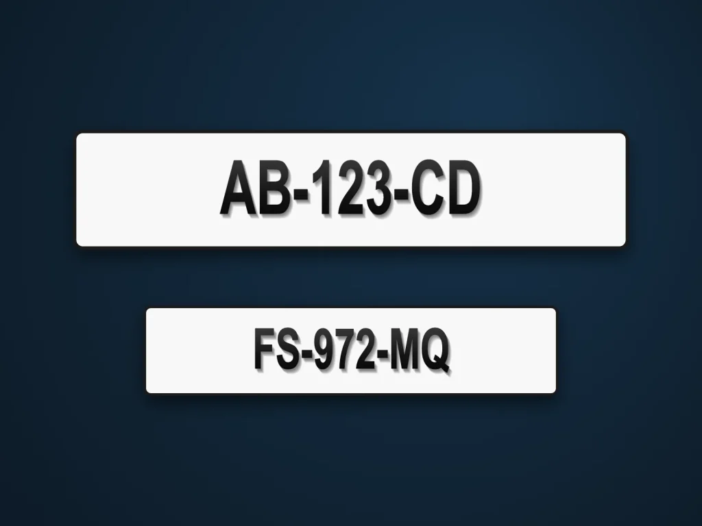 Plaques 4D sans logo, rendu épuré